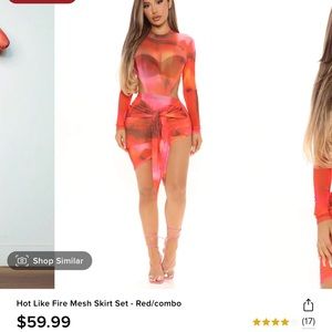 Fashionnova skirt set